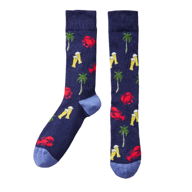 Tommy Bahama Men's Shell Of A Good Time Socks - Coastline Trendy Men's Bucket