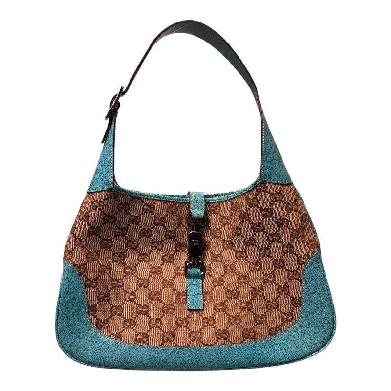 GUCCI/Hand Bag/Monogram/BEG/Jackie GG / blue corners Cclassic Men's Tweed