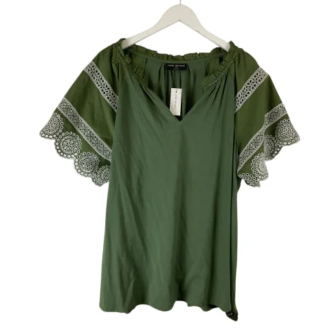 Top Short Sleeve By Lane Bryant In Green, Size: 2x Refined Men's Hand