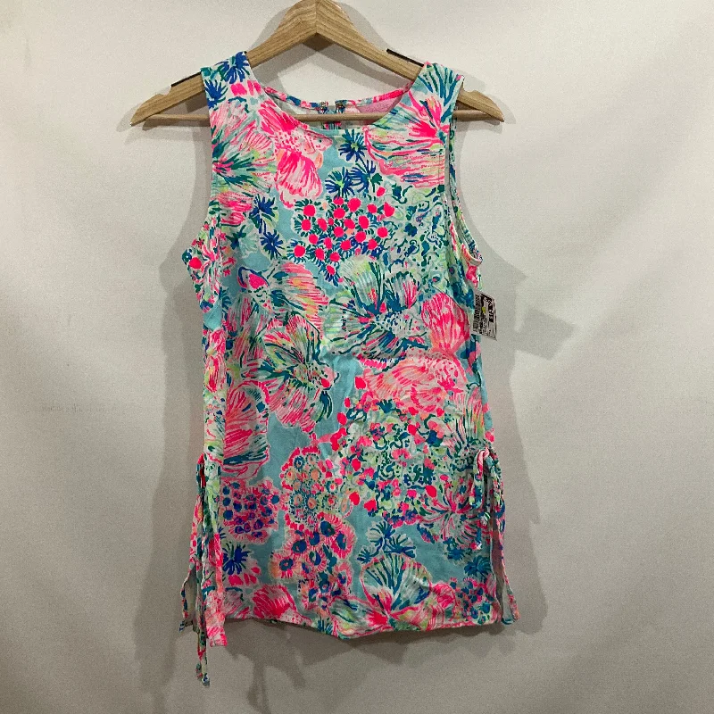 Top Sleeveless By Lilly Pulitzer In Tropical Print, Size: S Lumberjack