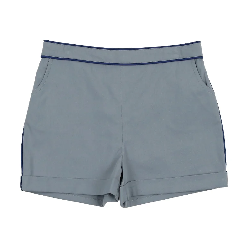 MAISONITA BLUE SOLID SHORTS [FINAL SALE] Practical Men's Quick