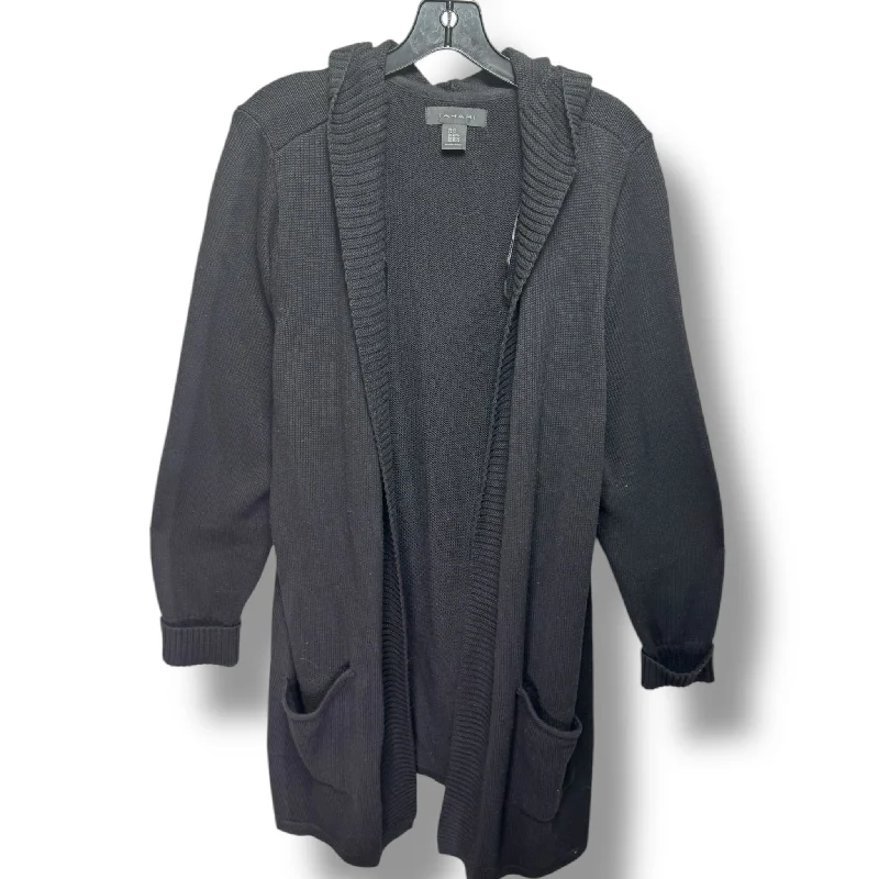 Sweater Cardigan By T Tahari In Black, Size: 2x Minimalist Men's Casual 