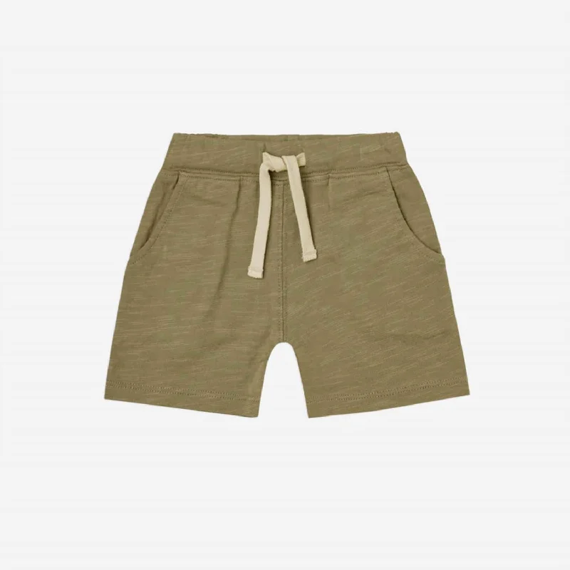 Boys Sam Short In Olive Edgy Men's Punk