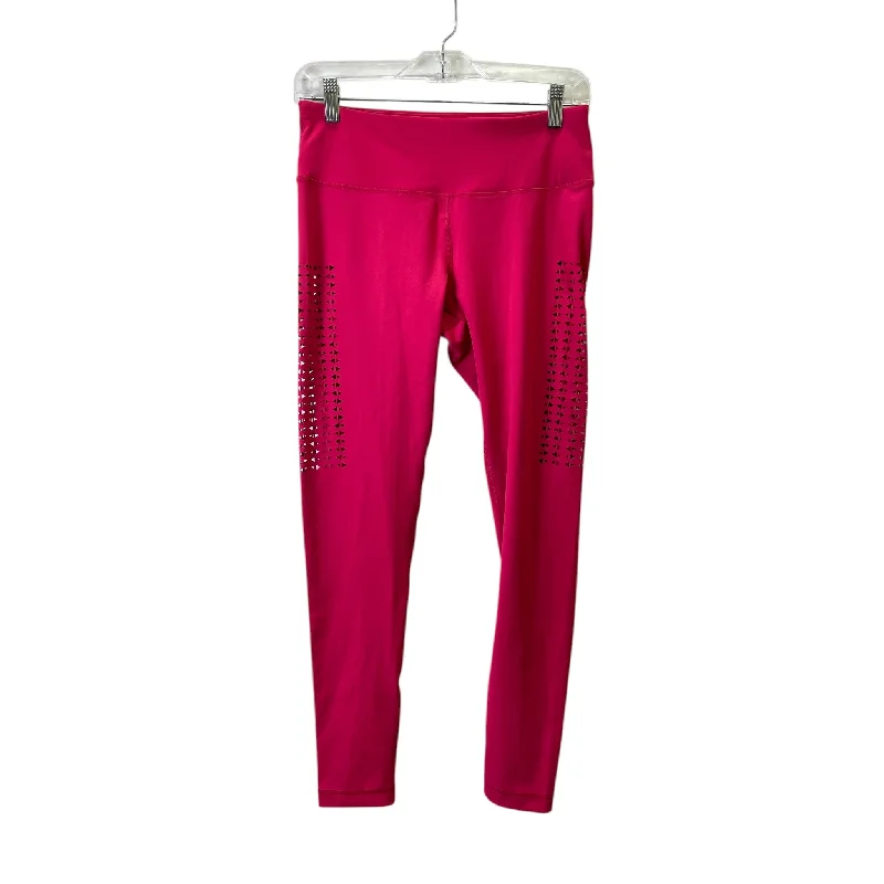 Athletic Leggings By Vina In Pink, Size:M Sophisticated Men's 