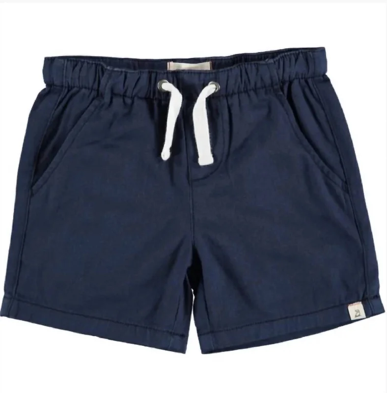 Boy's Hugo Twill Boys Shorts In Navy Hip Men's Urban