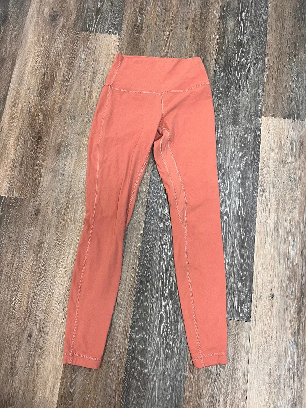 Athletic Leggings By Lululemon In Peach, Size: 4 Minimalist Men's Casual 