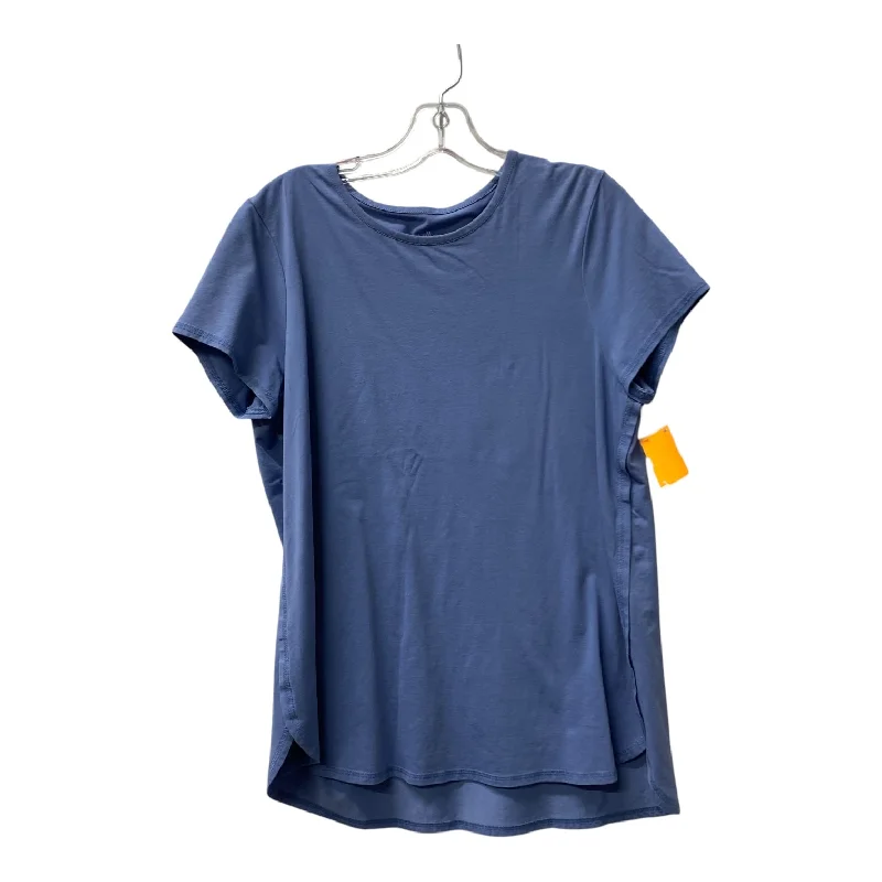 Top Ss By J. Jill In Blue, Size:M Elegant Men's Cashmere