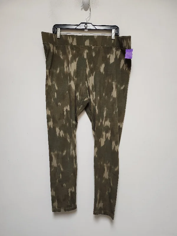 Camouflage Print Pants Leggings Sonoma, Size 18 Confident Men's High