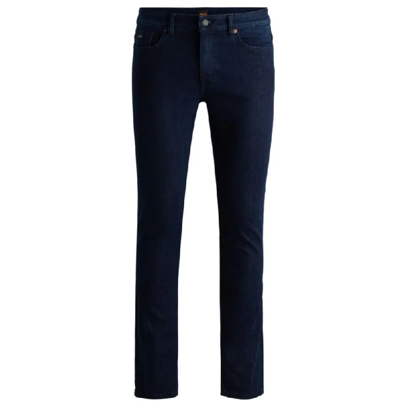 Slim-fit jeans in blue comfort-stretch denim Practical Men's Quick