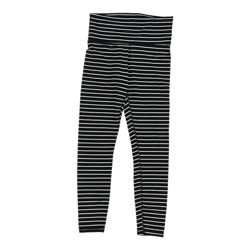 Athletic Leggings By Athleta In Black & White, Size:S Cool Men's Distressed