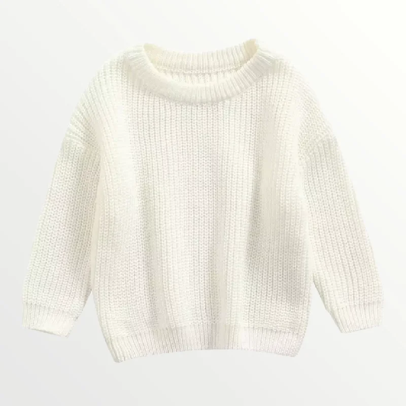 Willow Knit Sweater - White Modern Men's Geometric