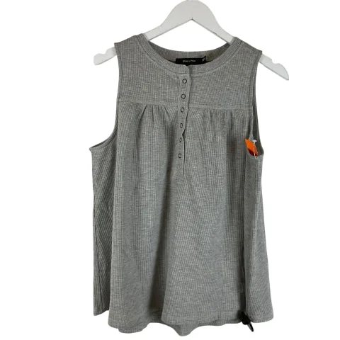 Top Sleeveless By Doe & Rae In Grey, Size: M Bold Men's Statement