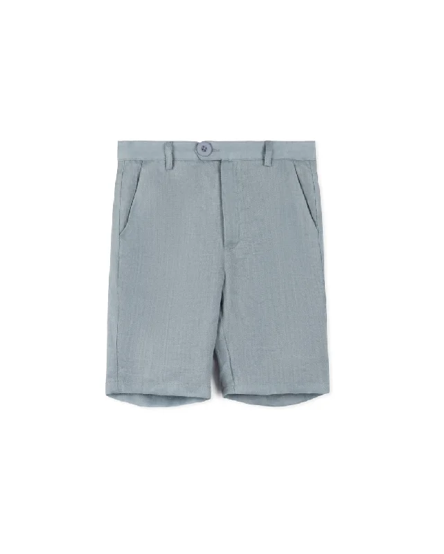 HARPER JAMES BLUE LINEN SHORTS [FINAL SALE] Practical Men's Quick