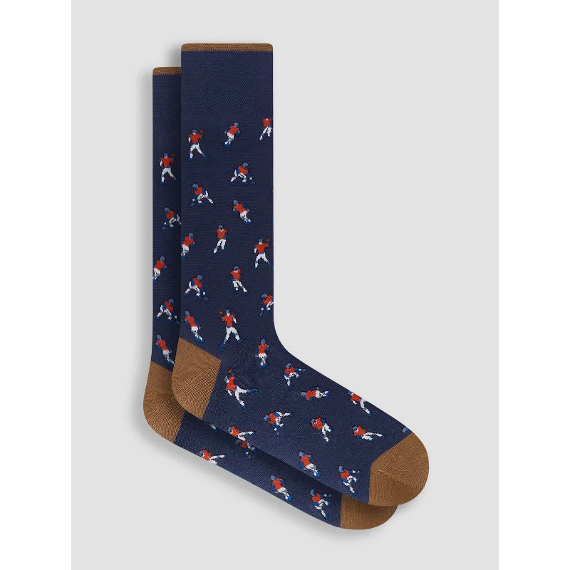 Bugatchi Players Mercerized Socks - Navy Streetwear Style