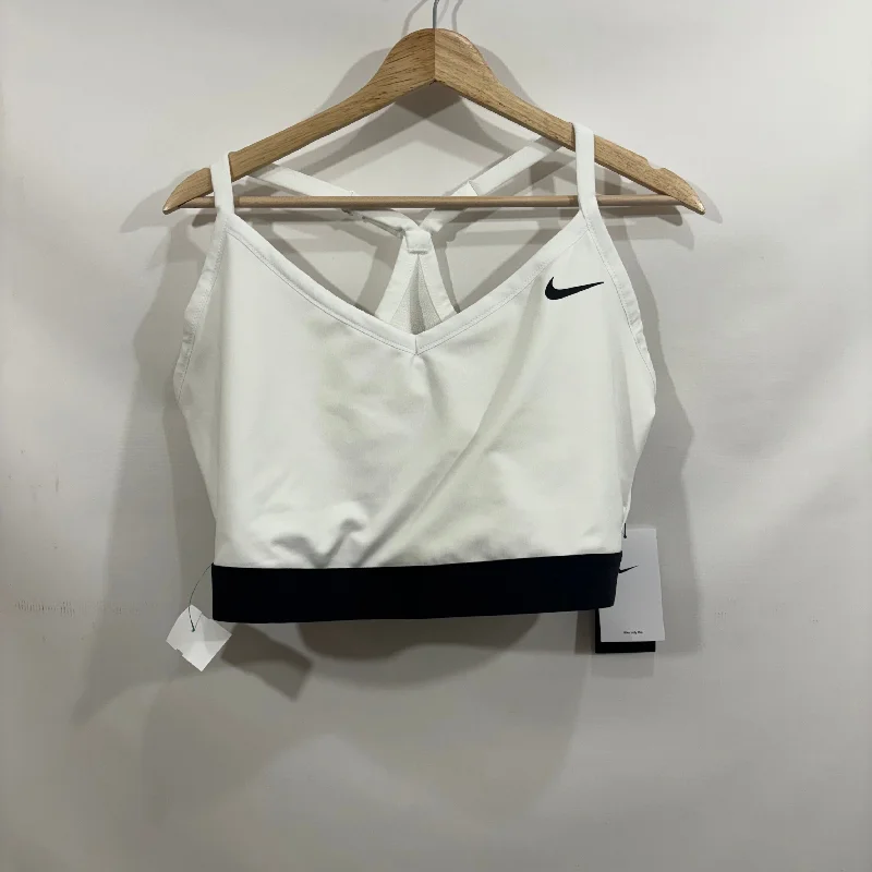 Athletic Bra By Nike Apparel In White, Size: 3x Preppy Men's College