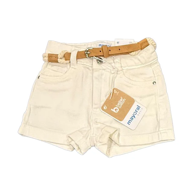 Mayoral Girls Ivory Jean Shorts Cool Men's Skate