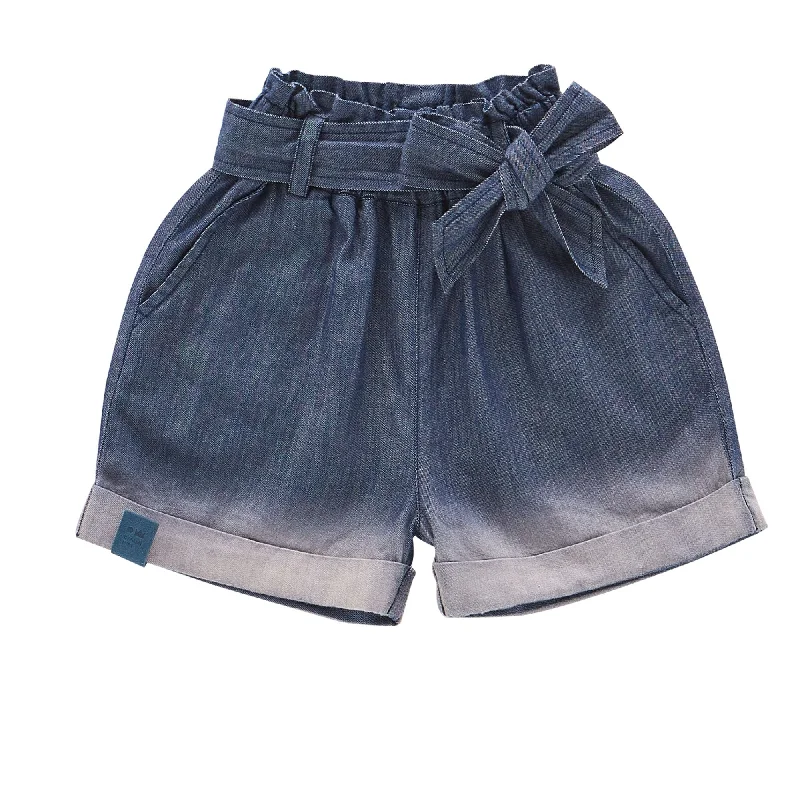 Denim Shorts with Belt Sporty Men's Athleisure 