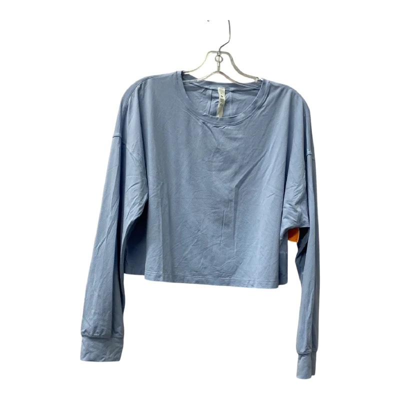 Athletic Top Ls Collar By Lululemon In Blue, Size:L Organic