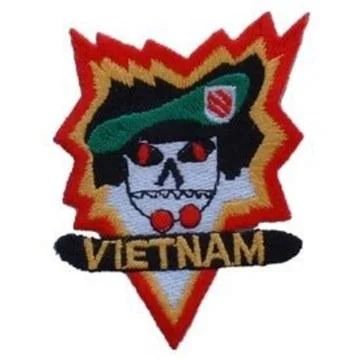 Vietnam Mac V Sog Patch Sleek Men's Metallic