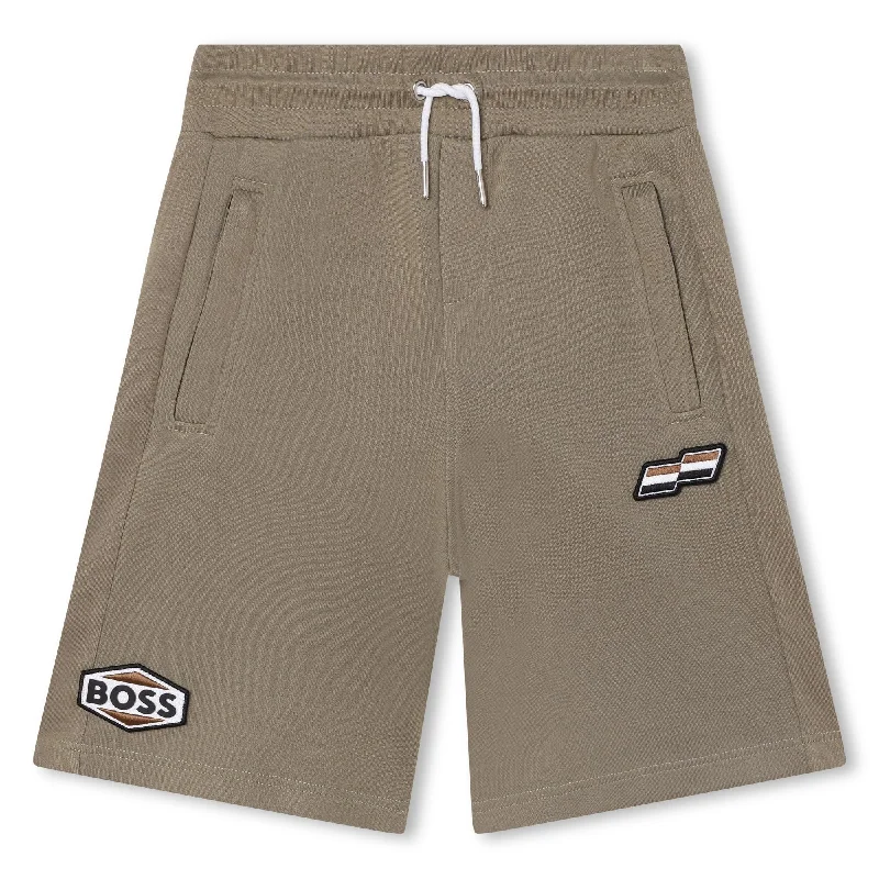 Khaki Green Cotton Shorts Rugged Men's Outdoor 