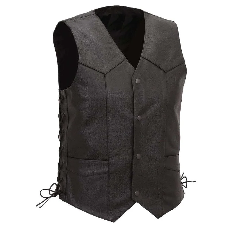 Eagle 4 Snap Vest W/Laces Tall Trendy Men's Oversized