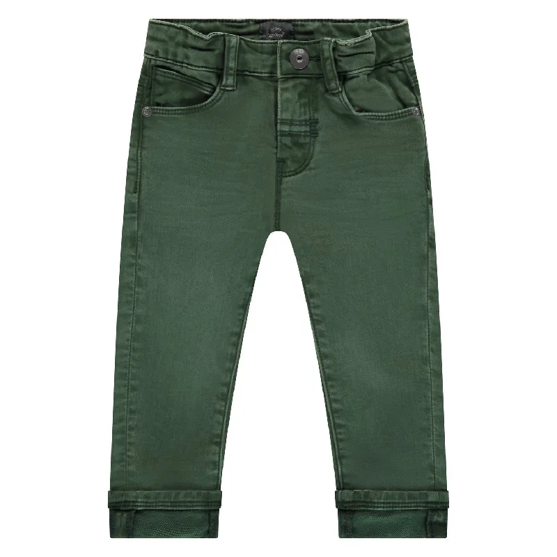 Boy's Pants In Forest Green Business