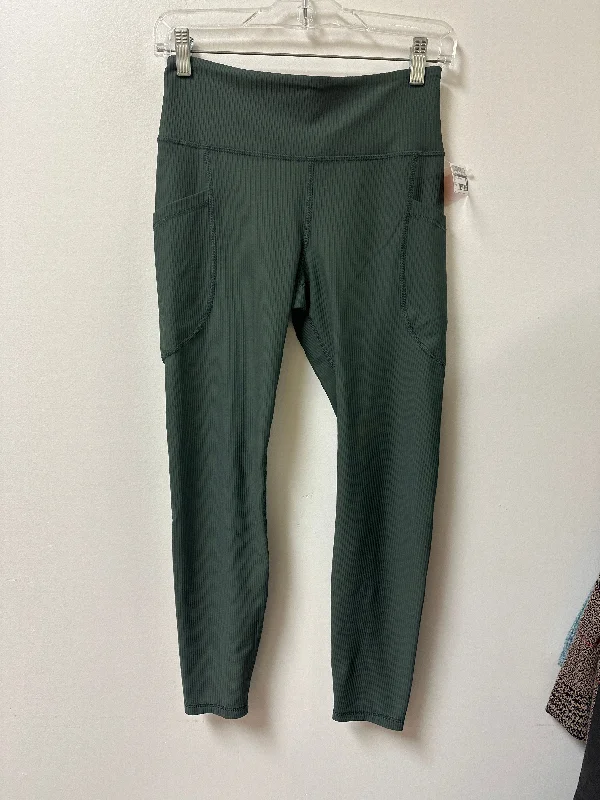 Athletic Leggings By Old Navy In Green, Size: M Sleek Men's Metallic