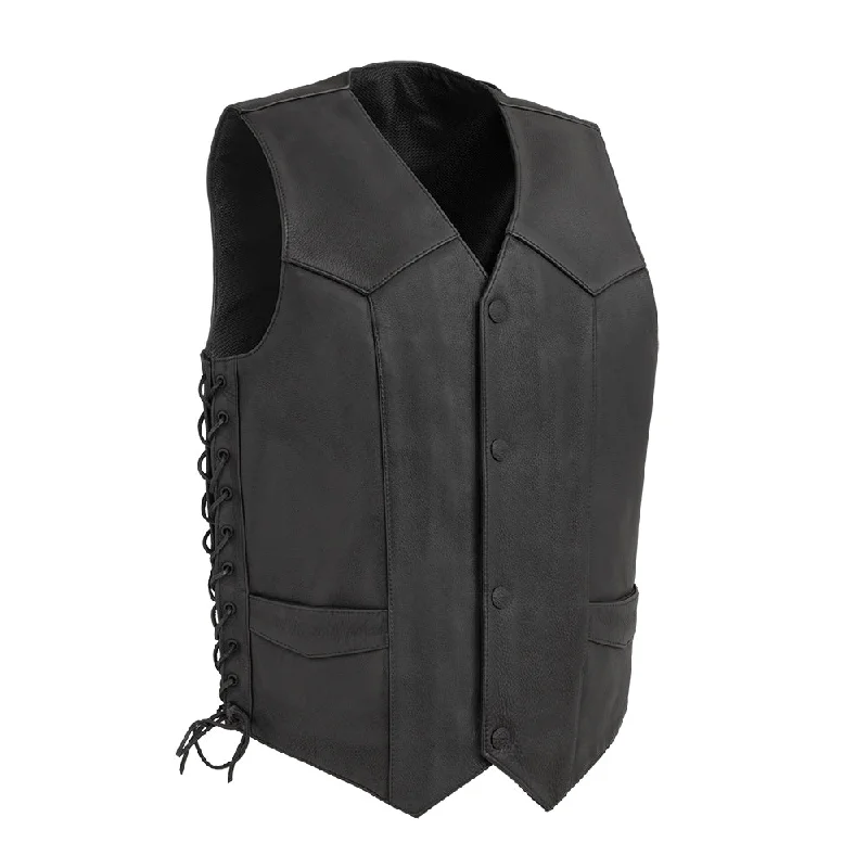 Deadwood Leather Vest Stylish Men's Neon