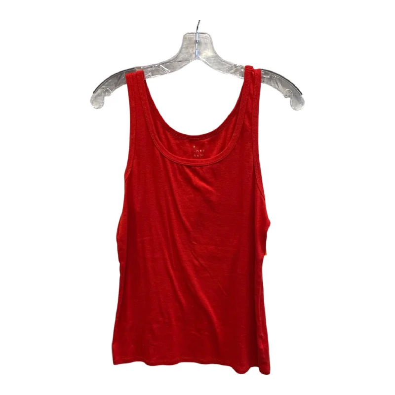 Tank Top By A New Day In Red, Size:L Unique Men's Upcycled