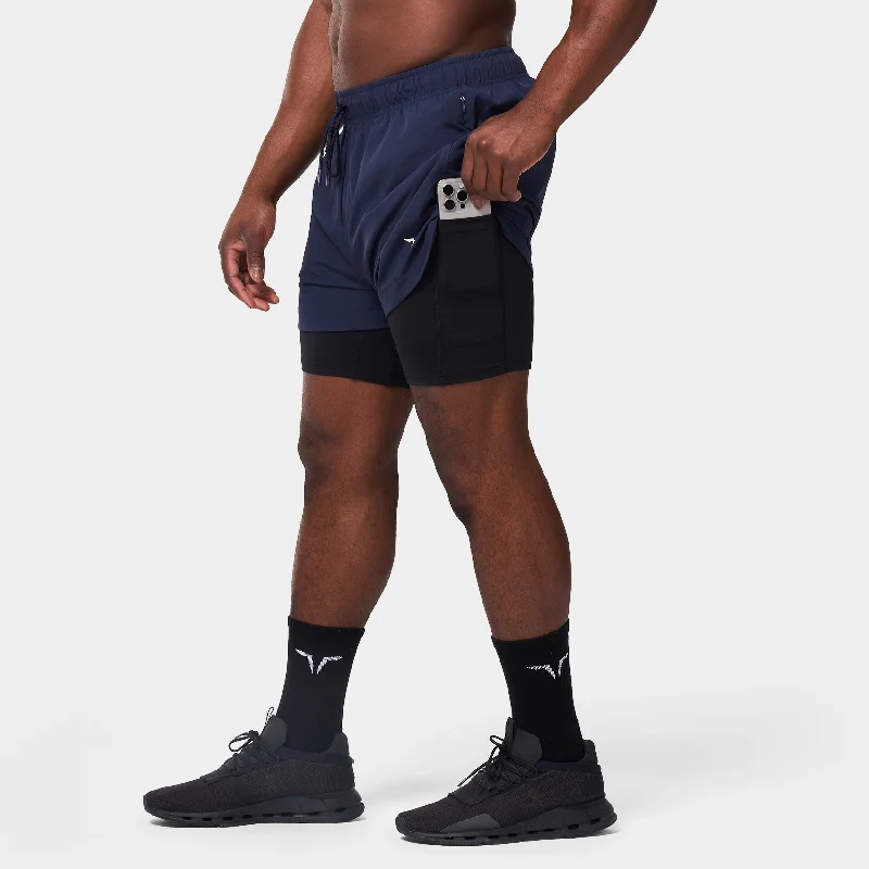 Limitless 2-In-1 5" Shorts - Navy Streetwear Style