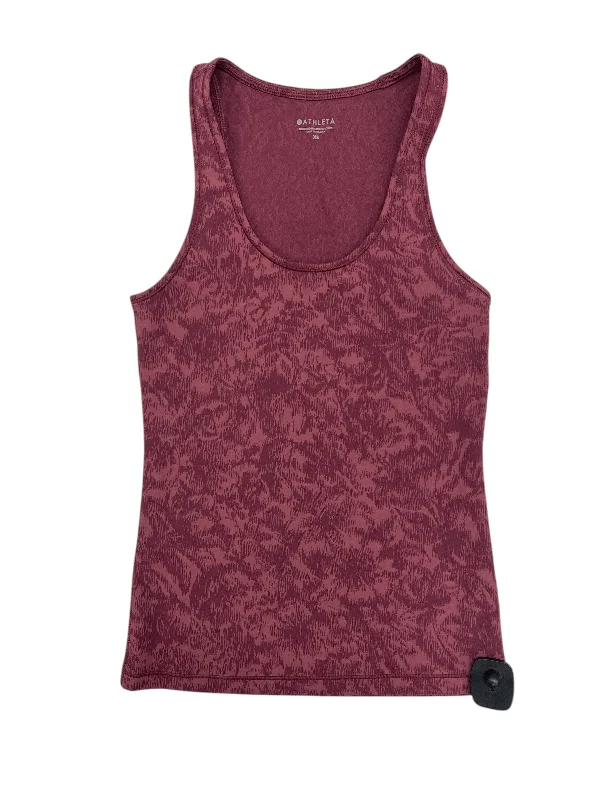 Athletic Tank Top By Athleta In Red, Size: Xs Cclassic Men's Tweed