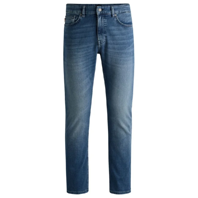 Delaware Slim-fit jeans in blue comfort-stretch denim Classic Men's Pin