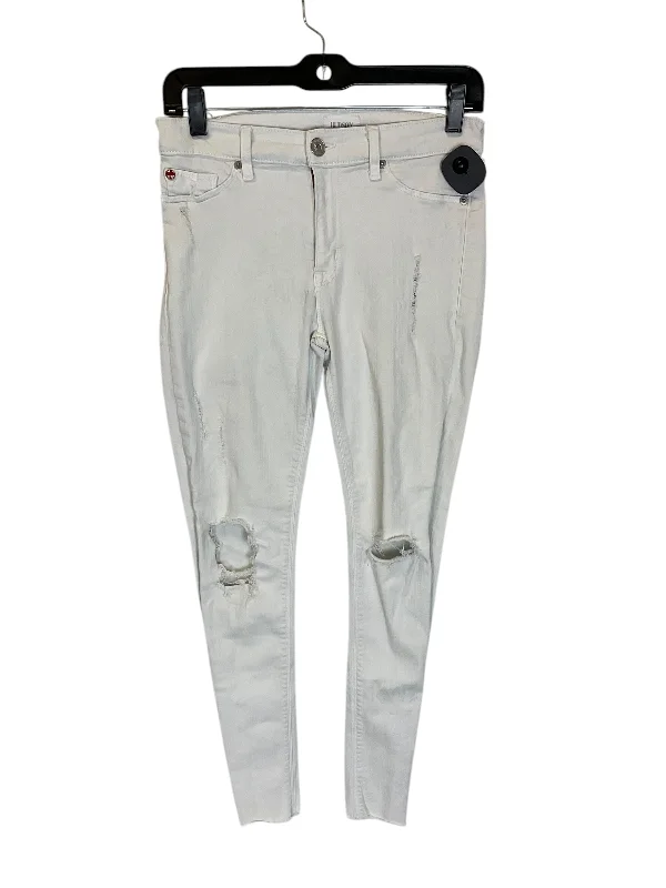 Jeans Designer By Hudson In White Denim, Size: 4 Bohemian Men's Free