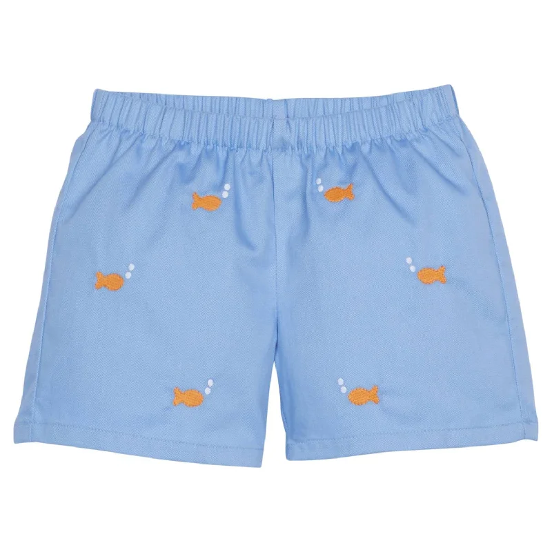 Little Boys Embroidered Basic Short In Goldfish Sophisticated Men's 