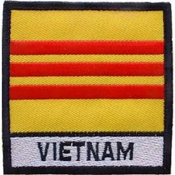 Vietnam Flag Patch Modern Men's Geometric