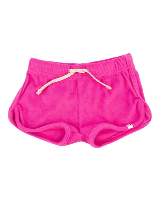 Girl's Assorted Terry Track Short In Cotton Candy Rugged Men's Outdoor 