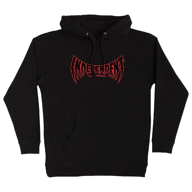 Independent Voltage Span P/O Hoodie - Black Cool Men's Distressed