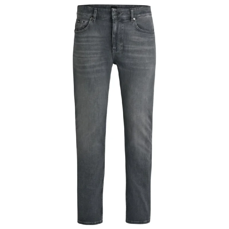 Delaware Slim-fit jeans in gray stretch denim Youthful Men's Pop