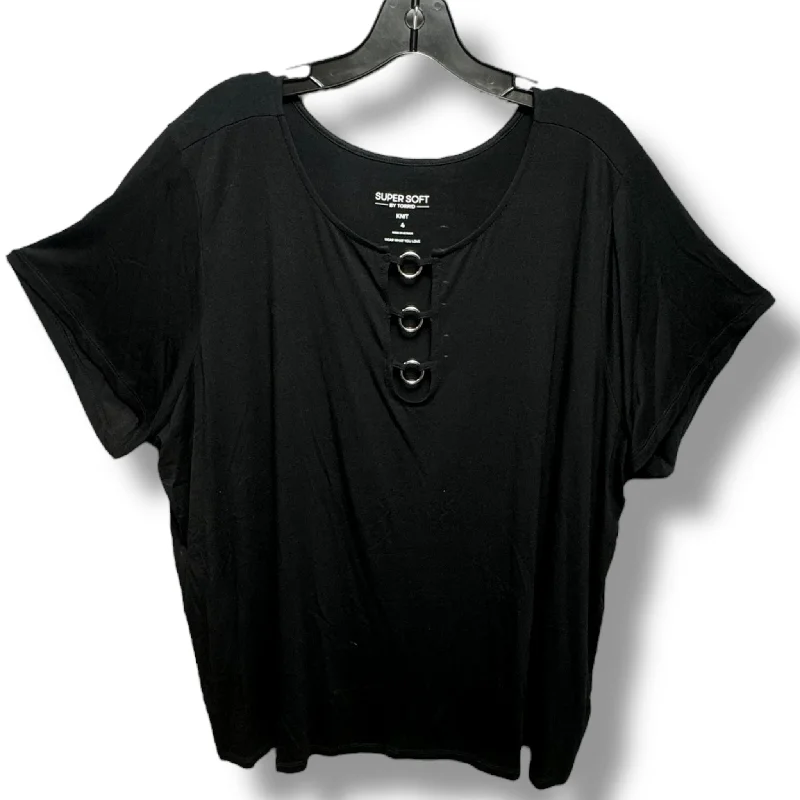 Top Short Sleeve By Torrid In Black, Size: 4x Artistic Men's Hand