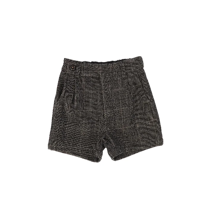 Le Bourdon Plaid Wool Pleat Short [FINAL SALE] Sleek Men's Contemporary 