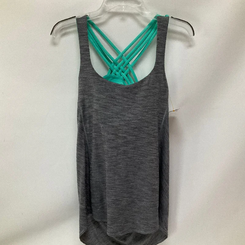 Athletic Tank Top By Lululemon In Grey, Size: 6 Bold Men's Statement