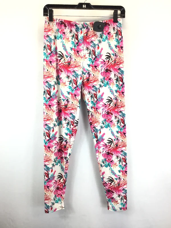 Floral Print Pants Leggings Winwin, Size L Relaxed Men's Beach