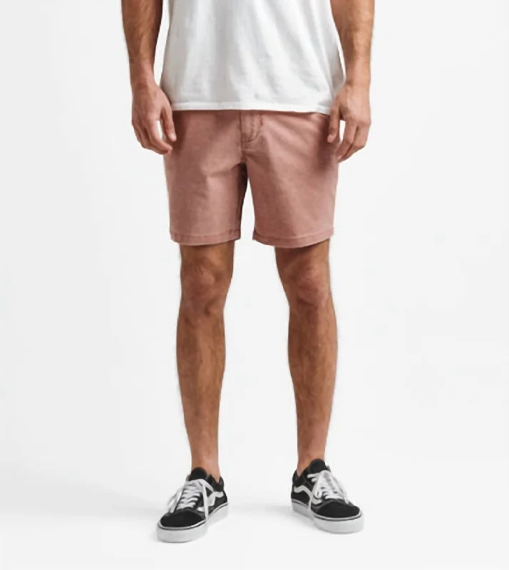 Porter Wash Shorts In Russet Practical Men's Quick