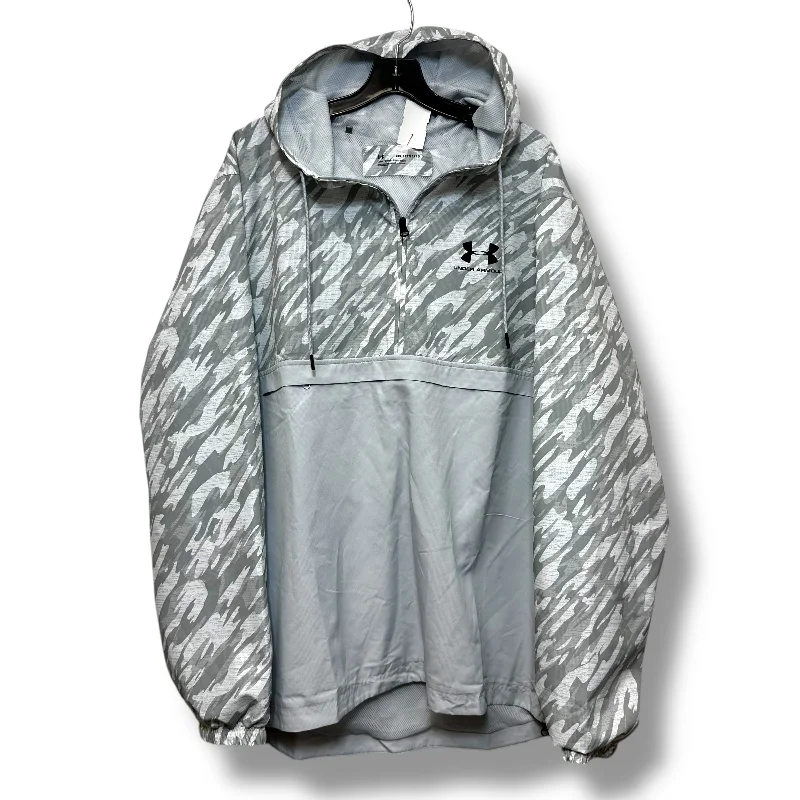 Athletic Jacket By Under Armour In Grey, Size: 2x Cclassic Men's Tweed