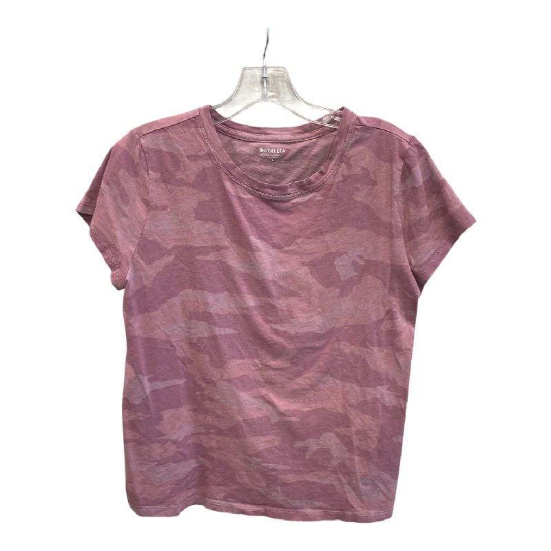 Athletic Top Ss By Athleta In Purple, Size:L Monochromatic Office Style