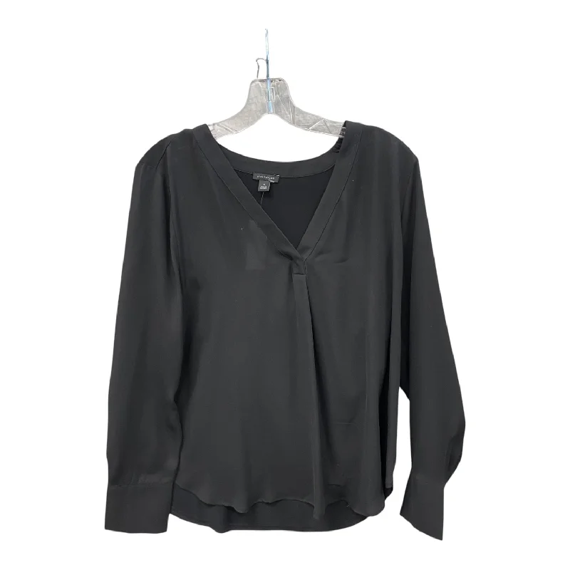 Top Ls By Ann Taylor In Black, Size:M Refined Men's Hand