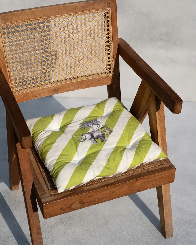 Striped Elle Chair Cushion Refined Men's Hand