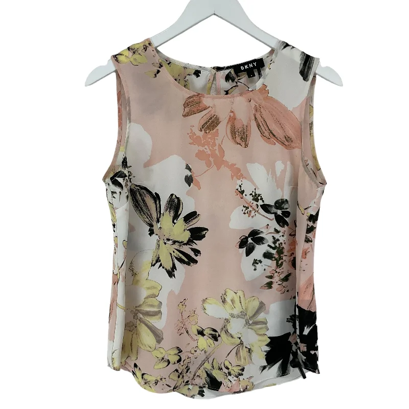 Floral Print Top Sleeveless Dkny, Size S Refined Men's Hand