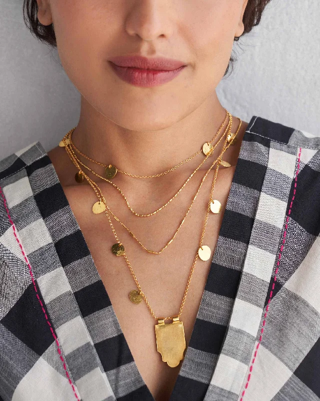 Jhil-mil Necklace - Gold Organic