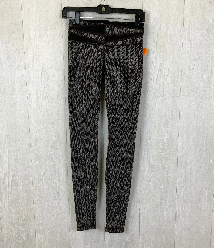 Athletic Leggings By Lululemon In Black & Grey, Size: 4 Youthful Men's Anime